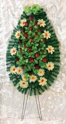 Венок на похороны длина 1,50 м